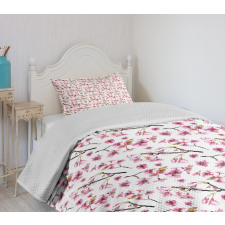 Sakura Branch Bedspread Set