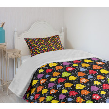 Colorful Nature Winter Bedspread Set