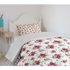 Bridal Bouquets Roses Bedspread Set