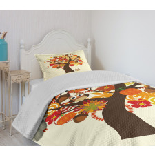 Abstract Tree Bedspread Set