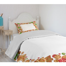 Gingerbread Biscuits Bedspread Set