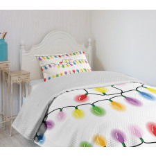 Vibrant Party Colors Bedspread Set