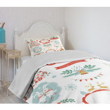 Cheerful Graphic Bedspread Set