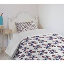 Airships Above Clouds Bedspread Set