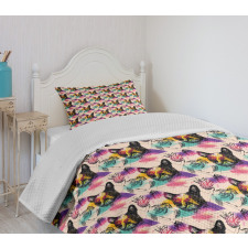 Colorful Crystals Bedspread Set