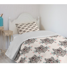 Wolf Pattern Bedspread Set