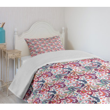 Colorful Floral Bedspread Set