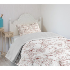 Rustic Peonies Bedspread Set