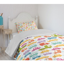 Colorful Drive Bedspread Set