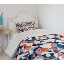 Colors Shapes Grid Bedspread Set