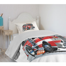 Fire Department Lorry Bedspread Set