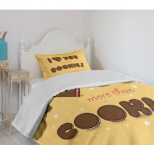 Chocolate Cookie Bedspread Set