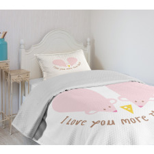 Pink Rats Cheese Bedspread Set