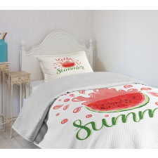 Cartoon Watermelon Bedspread Set