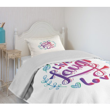 Inspiration Phrase Bedspread Set