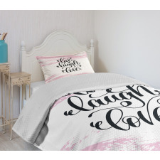 Abstract Pink Tone Bedspread Set