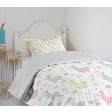 Cartoon Animal Pattern Bedspread Set