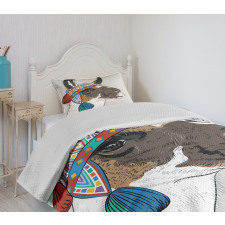 Abstract Pattern Bedspread Set