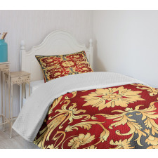 Spiral Foliage Bedspread Set