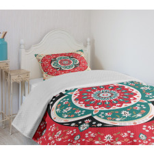 Circles Blooms Bedspread Set