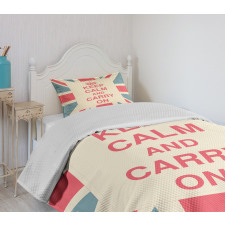 Carry on British Flag Bedspread Set