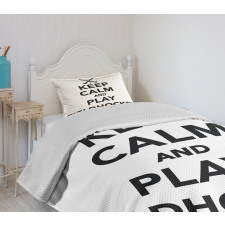 Play Fieldhockey Phrase Bedspread Set