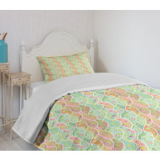 Fresh Foliage Leaf Bedspread Set