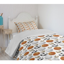 Football and Basketball Bedspread Set