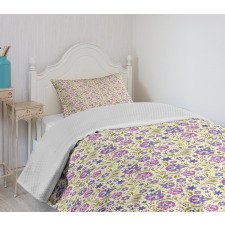 Pale Toned Pattern Bedspread Set