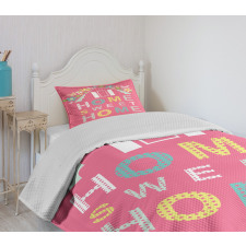 Floral Retro Bedspread Set