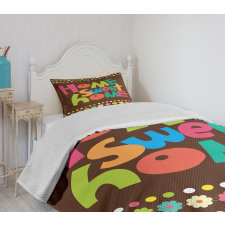 Colorful Funky Bedspread Set