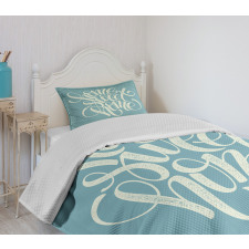 Grunge Letters Bedspread Set