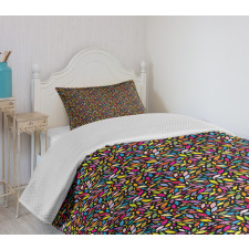 Abstract Petals Floral Bedspread Set