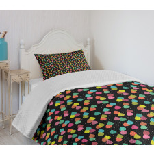 Abstract Raindrops Art Bedspread Set