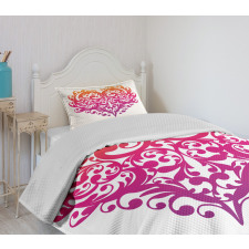 Scroll Heart Bedspread Set