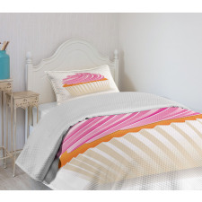 Pink Cupcake Bedspread Set