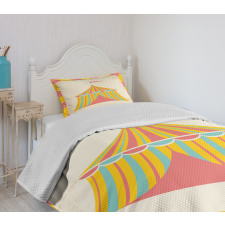 Circus Tent Grunge Bedspread Set