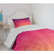 Ombre Circles Bedspread Set