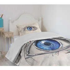 Futuristic Mechanic Sight Bedspread Set