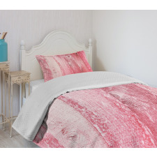 Distressed Wood Bedspread Set