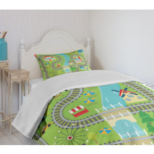 Country Town Bedspread Set