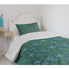 Tropical Foliage Bedspread Set