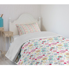 Coffee and Sweets Bedspread Set