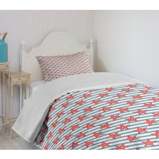 Seastars with Stripes Bedspread Set