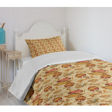 Aviation Style Bedspread Set