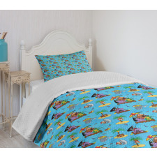 Funny Explorer Animals Bedspread Set