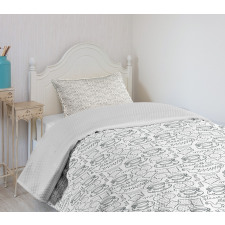 Tableware Pattern Bedspread Set