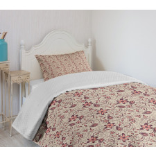 Blossoming Spring Retro Bedspread Set