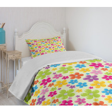 Sixties Hippie Flowers Bedspread Set