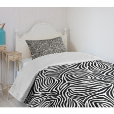 Zebra Skin Pattern Bedspread Set